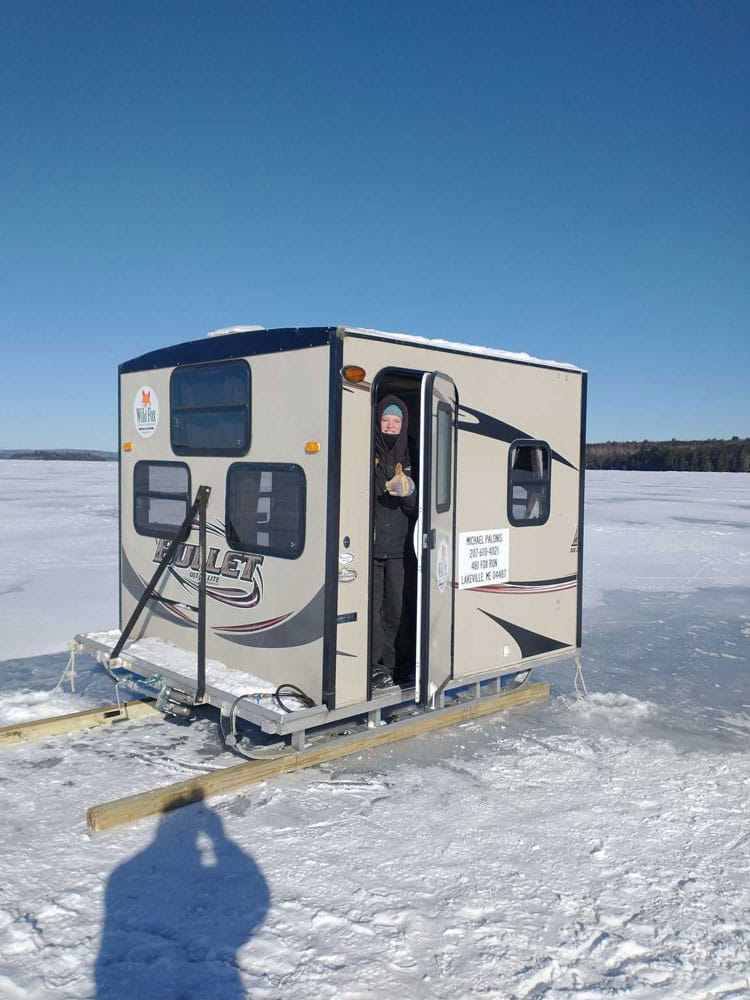 Ice Shack Rental, Ice Fishing on Junior Lake